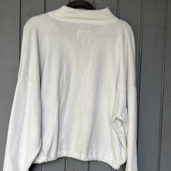 American Eagle White Quarter-Zip Pullover XLarge - Picture 5 of 5